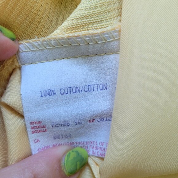 Vintage Yellow Blazer + Tank set, sz Small - Picture 17 of 17